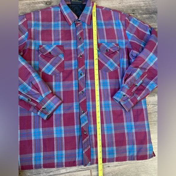Vintage Branded Lion Mens Flannel Shirt Jacket Size XL (Long) - Picture 4 of 8